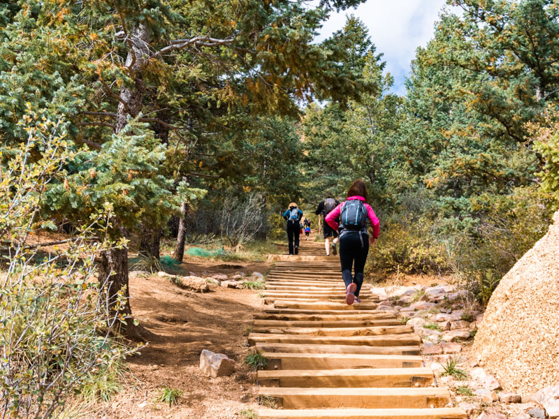 Hiking the Manitou Springs Incline - Royal Gorge Cabins